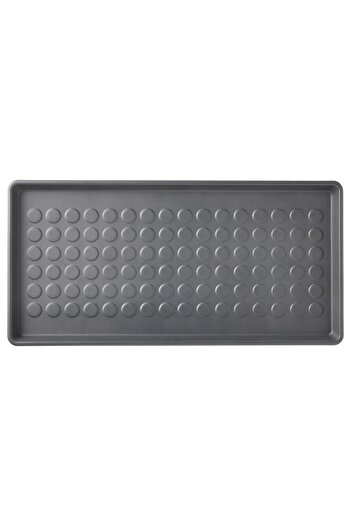 IKEA BAGGMUCK Shoe mat, in/outdoor/grey, 71 x 35 cm