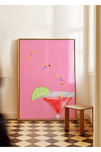 ARTHOUSECOLLECTIVE Cocktail Decorative Poster - Frameless Poster in Painting Dimensions