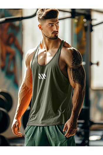 bellanova Quick Dry Y-Back Tank Top for Men, Breathable High-Elastic Collarless Sleeveless T-Shirt, Sports