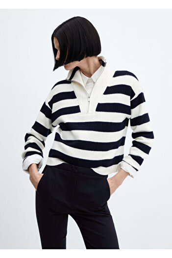 MANGO Woman Lacivert Kadın Pantolon 57010760