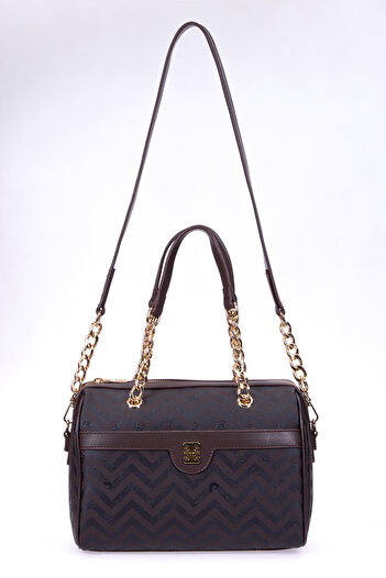 Pierre Cardin Dark Brown Black Women's Shoulder Bag 05Po24Y1970