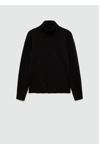 MANGO Woman Girl's Black Sweater -67181505