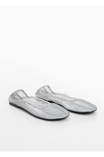 MANGO Woman Silver Women's Classic Shoes 67063694