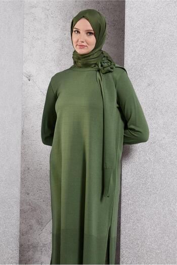 Alvina Brooche Detailed Knitwear Tunic 44913