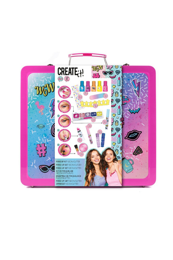 Create It Trusa de machiaj in valiza de lux Neon / Glitter, 16 de Bucatii