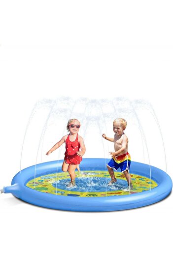 Glymnis Children's pool with sprinkler Glymnis, PVC, blue/yellow, 170 cm