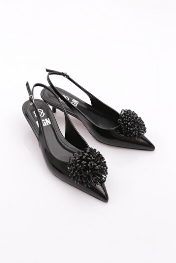 DGN Women's Heeled Shoes Black Patent Leather 6431535