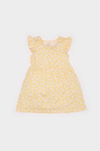 DeFacto Baby Girl Floral Pattern Short Sleeve Summer Dress A0136A525Sm