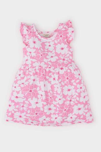 DeFacto Baby Mädchen Blumenmuster Kurzarm Sommerkleid A0136a525sm