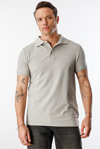 GENIUS STORE Men's Non-Shrink Cotton Fabric Regular Fit Polo Neck T-Shirt