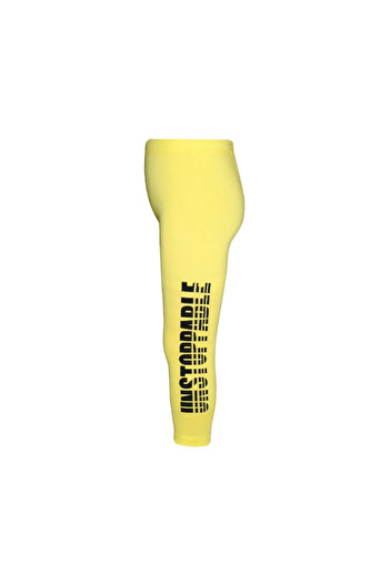 LOVETTI UnstoppAble Printed Light Yellow LycrA Girl's SeAsonAl Tights