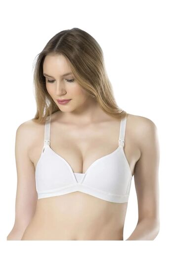 MODALADY Covered Cotton Nursing Bra