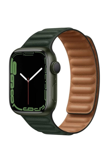 Generic Silicone Magnetic Loop Strap Compatible with Apple Watch Series 10/Ultra 2/9/8/7/6/SE, Fashion Brace