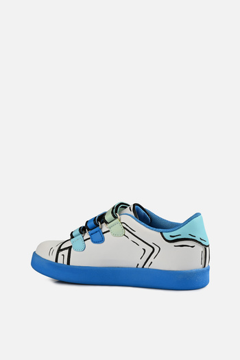 Vicco Picasso Işıklı Erkek Çocuk Beyaz/saks Mavi Sneaker