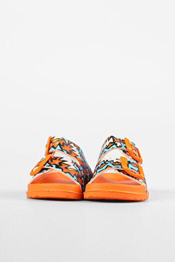 Vicco Gibli Ii Printed Baby Boy Orange Slippers