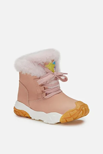 Vicco Dance Furry Baby Girl Coral Boots