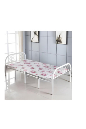 ROYAL ROSE Comfortable and portable folding metal single bed suitable for tight spaces, 190 x 90 x 70 cm