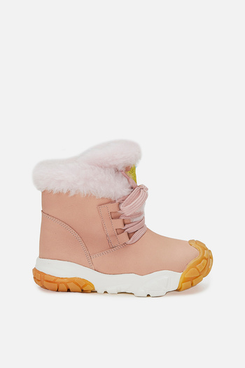 Vicco Dance Furry Baby Girl Coral Boots