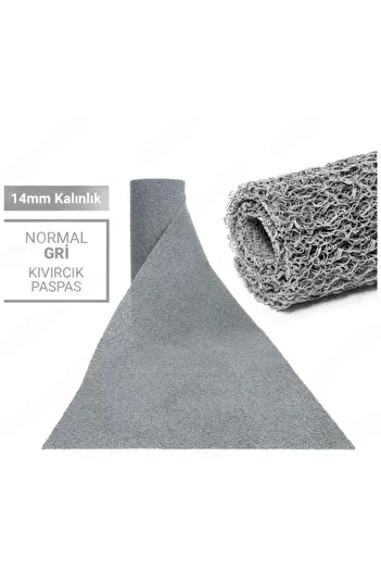 CYH 100X350Cm Gray Curly Mat-Massage Mat Non-Slip Mat Lidia 14mm