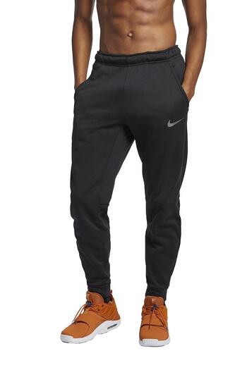 Nike Προπονητικό παντελόνι για τρέξιμο με κωνικό φλις Erkak κωνικό φλις παντελόνι γυμναστικής μαύρο