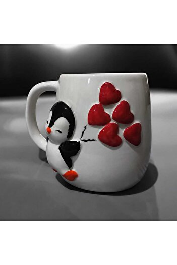seda seramik Handmade Penguin Mug Cup 400ml