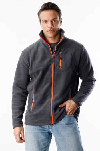 GENIUS STORE Ανδρικό μπουφάν Fleece εξωτερικού χώρου - Πλήρες φερμουάρ, 3 τσέπες, Tactical Flecee - Polar-gns