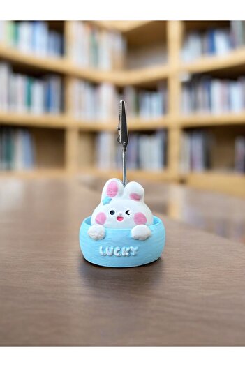 Perazayn Happy Themed Rabbit Photo Note Holder Office Desk Holder Gift