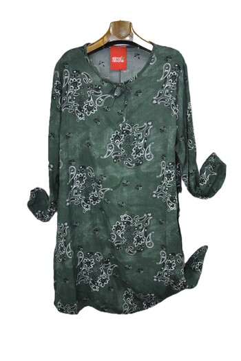 elma abone Plus Size Viscosa Lace Tunic