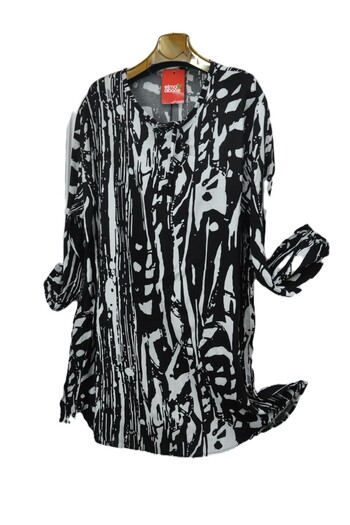 elma abone Plus Size Viscosa Lace Tunic
