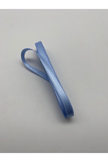 Ak Tuhafiye Μπλε Σατέν Κορδέλα 1 cm, 10 Yards - Πακέτο, Μπουκάλι Συσκευασία, Διακόσμηση, Προίκα Νο:21