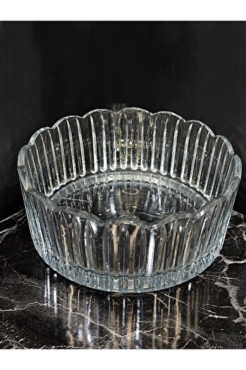 AYZ HOME Cut Crystal Lace Edge Bowl 19cm