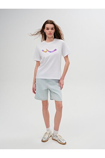 Ltb Сірий футболка з коротким рукавом Regular White T-shirt