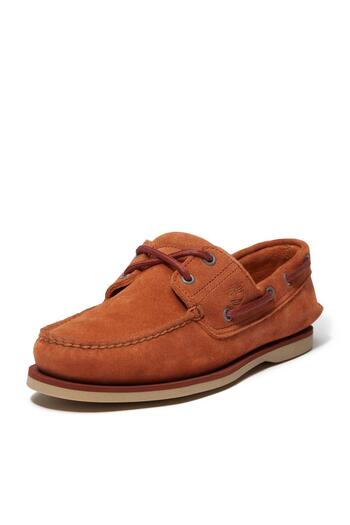 Timberland Κλασικό Παπούτσι Βάρκας Πορτοκαλί Suede Loafer