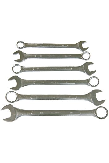 Generic Combination Wrench Spanner Set 6-Pieces (8mm to 17mm)