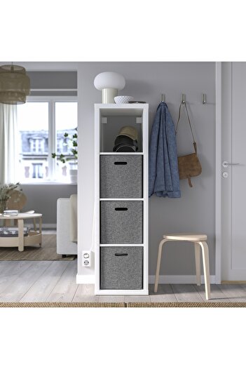 IKEA BL DDRA Box, grey, 33 x 38 x 33 cm