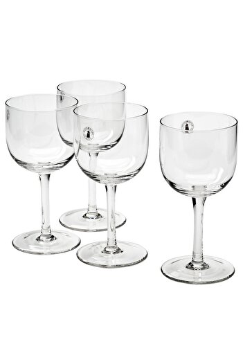 IKEA STOCKHOLM 2025 Juice Glasses 32 cl, 4-Pack Mouth-Blown Glass, Elegant Design