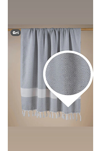ÇIQRIK HOME Natural Cotton Oversized Luxury Peshtemal -Bath Towel -Beach Towel