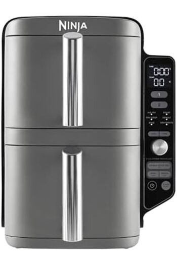 NINJA Double Stack XL Air Fryer, Vertical Dual Drawer Air Fryer with 4 Cooking Levels, 2 Drawers