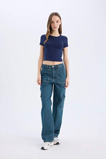 DeFacto Blue Women's T-Shirt