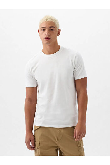 GAP Everyday Soft Crew Neck Men's White T-Shirt