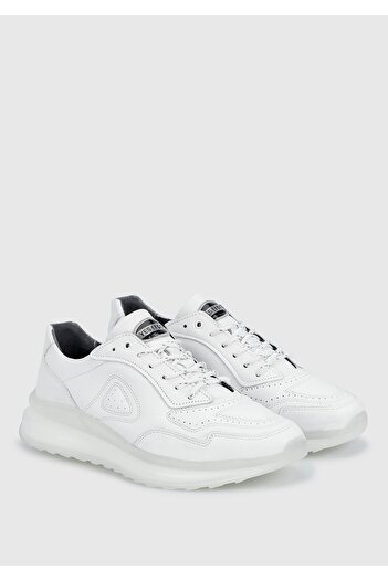 Provoq Leather White Men's Shoes