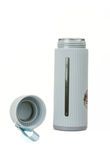 MUKKO HOME 500 ml Şeffaf Pencereli Cam Suluk | Soft Renkli, BPA İçermez