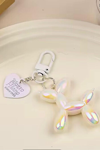 Jaida Moda Balloon Dog Figure Bag Charm and Keychain
