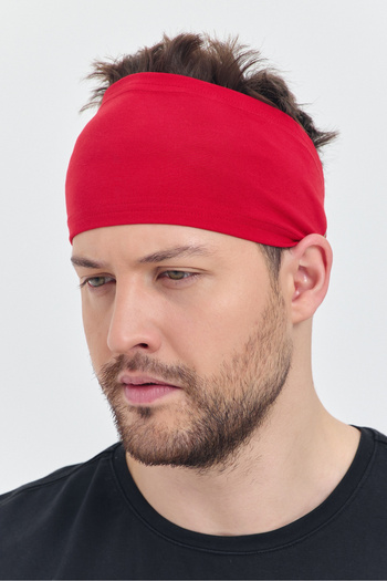 Butikgiz Men's Cotton Combed Non-Slip Flexible Extra Thin Reflect the Style Sports Sweat Hair Band