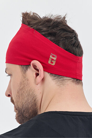 Butikgiz Men's Cotton Combed Non-Slip Flexible Extra Thin Reflect the Style Sports Sweat Hair Band