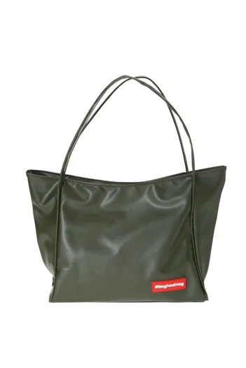 Baghashtag Green Soft Leather Zipper Bag