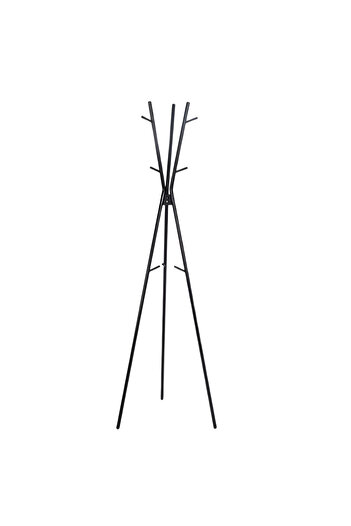 Generic Elegant and modern vertical clothes hanger for hanging clothes and jackets, black color