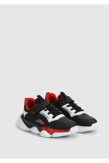 Kiddo Black Sneakers for Boys