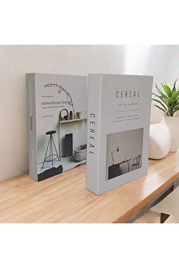 NariHome Decorative Book Box Set of 2