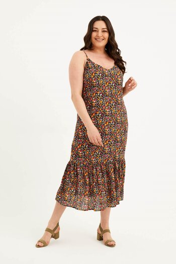 MYLİNE Ruffled Skirt with Rope Straps